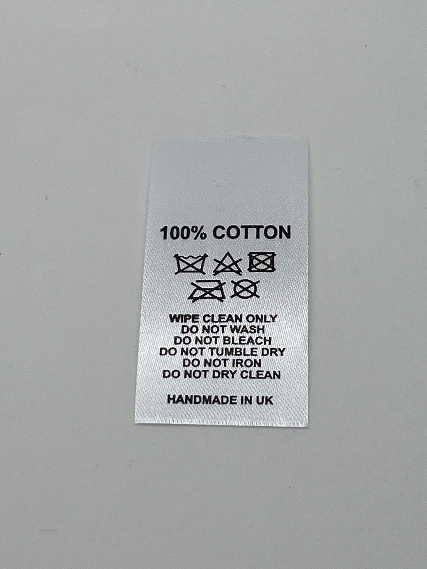 Poly-Satin Wash Care Labels various fibre contents (4)