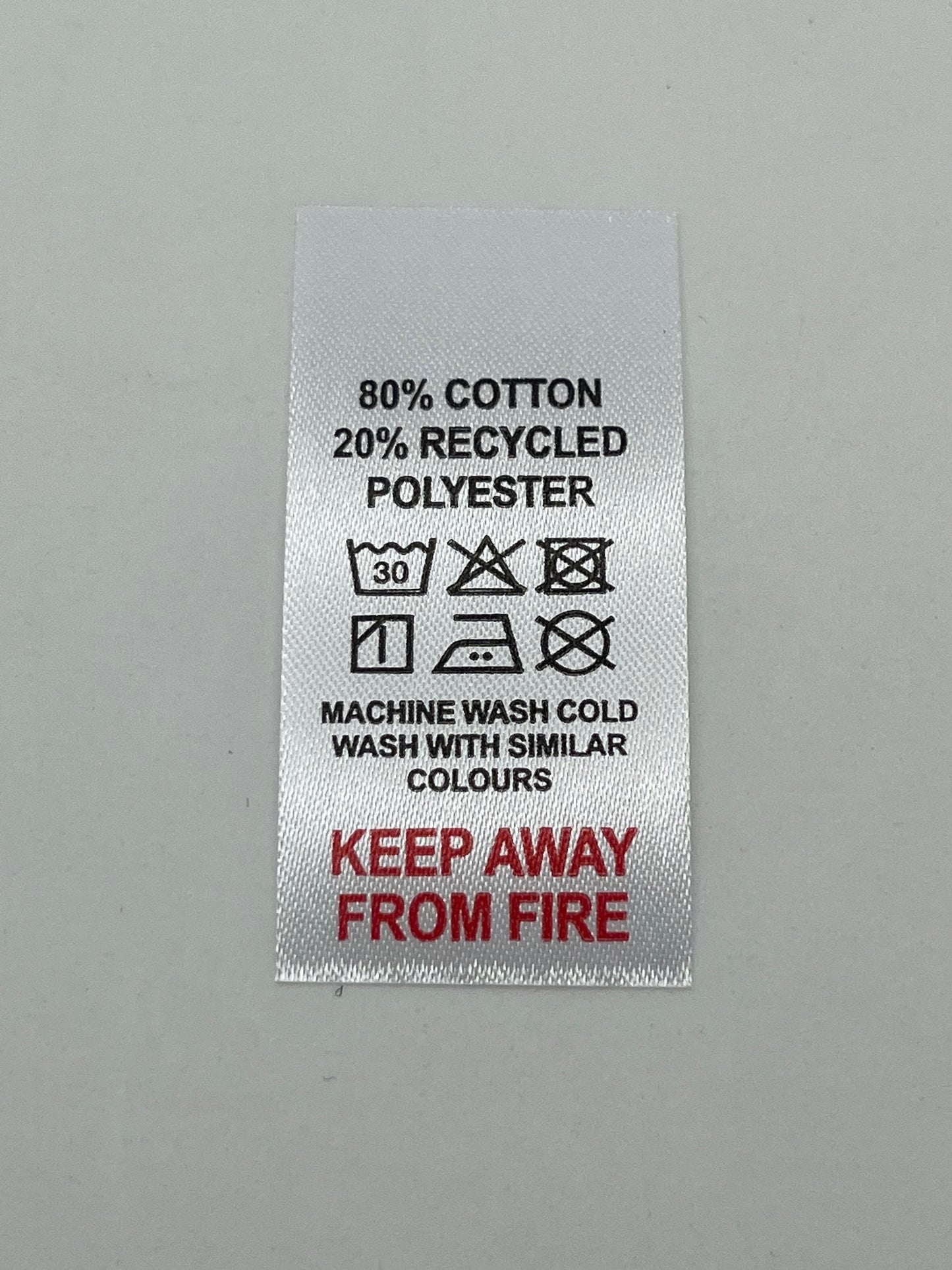 Poly-Satin Wash Care Labels various fibre contents (3)