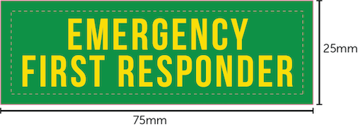 First Aid / First Responder - Woven Badges