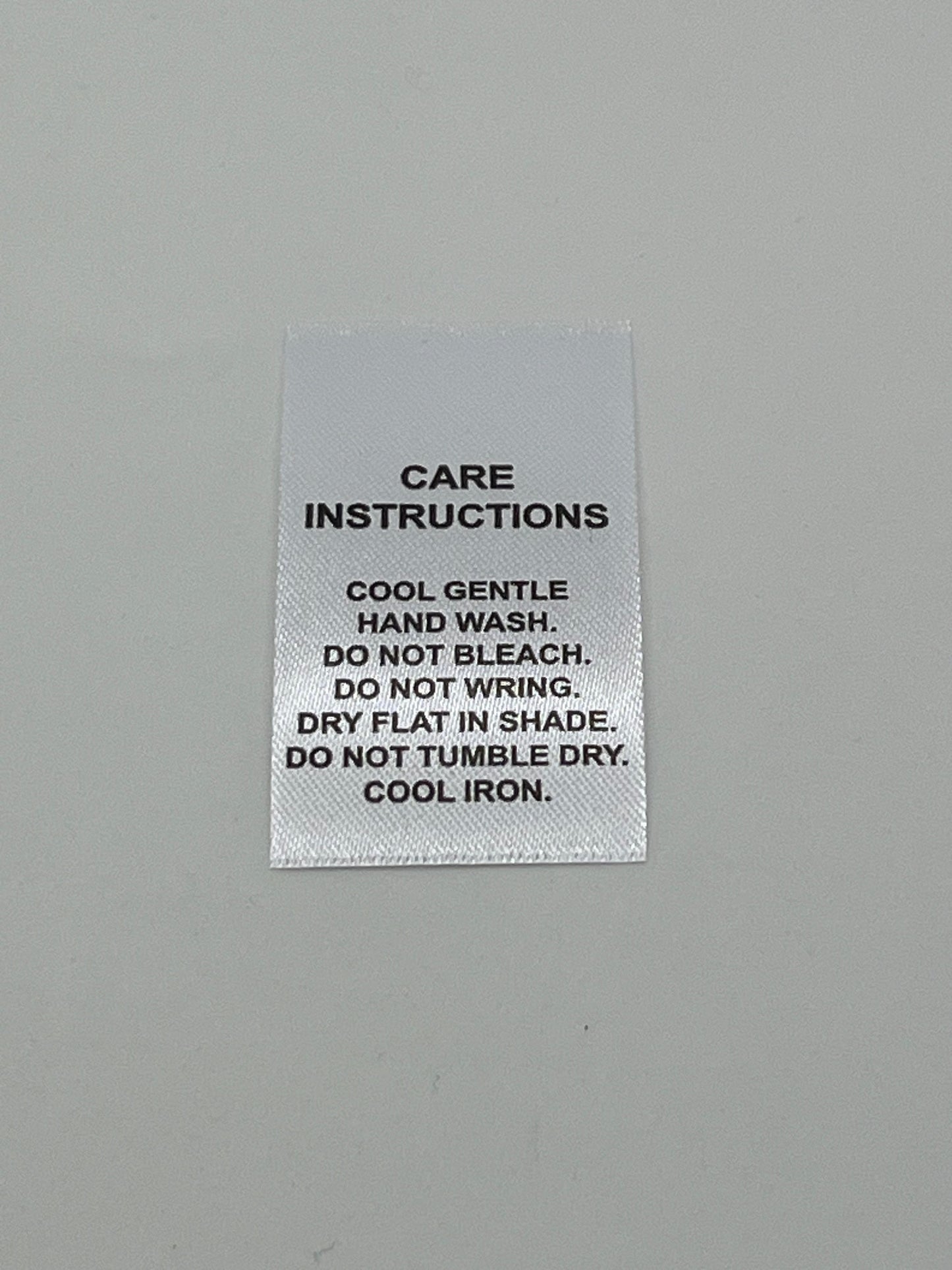 Poly-Satin Wash Care Labels various fibre contents (3)