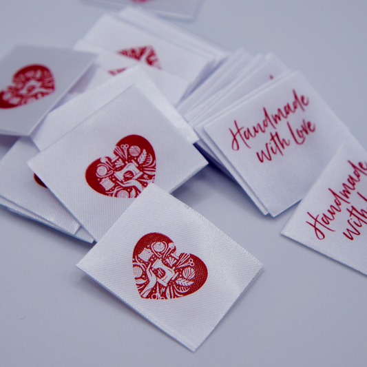 Handmade With Love - Printed Label (REF B19)