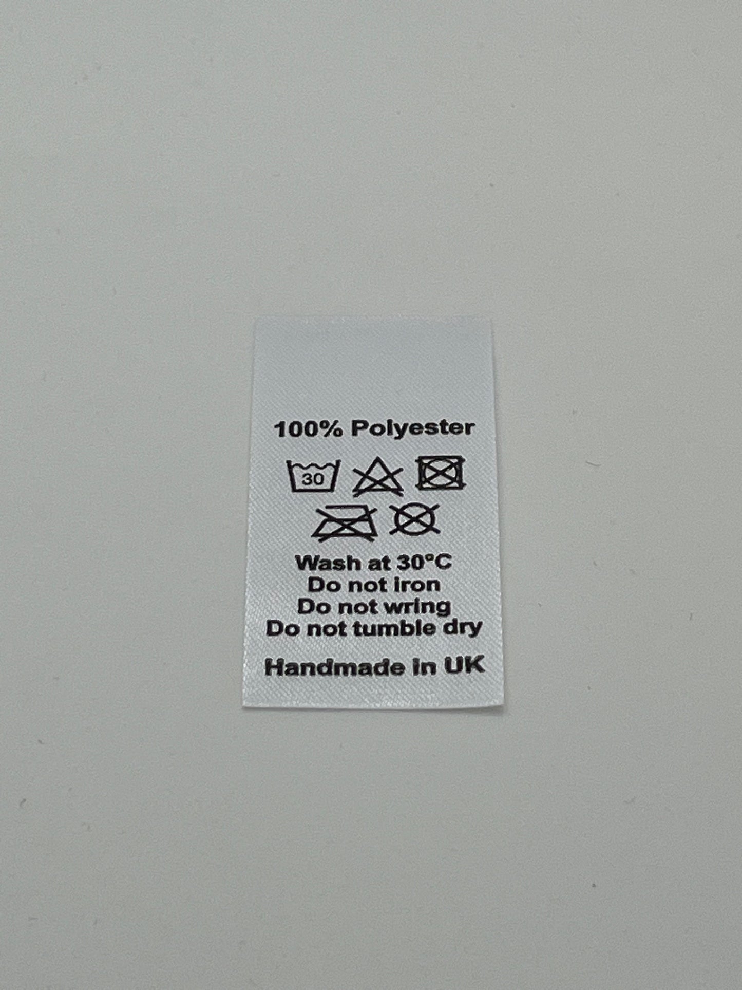 Poly-Satin Wash Care Labels various fibre contents (4)