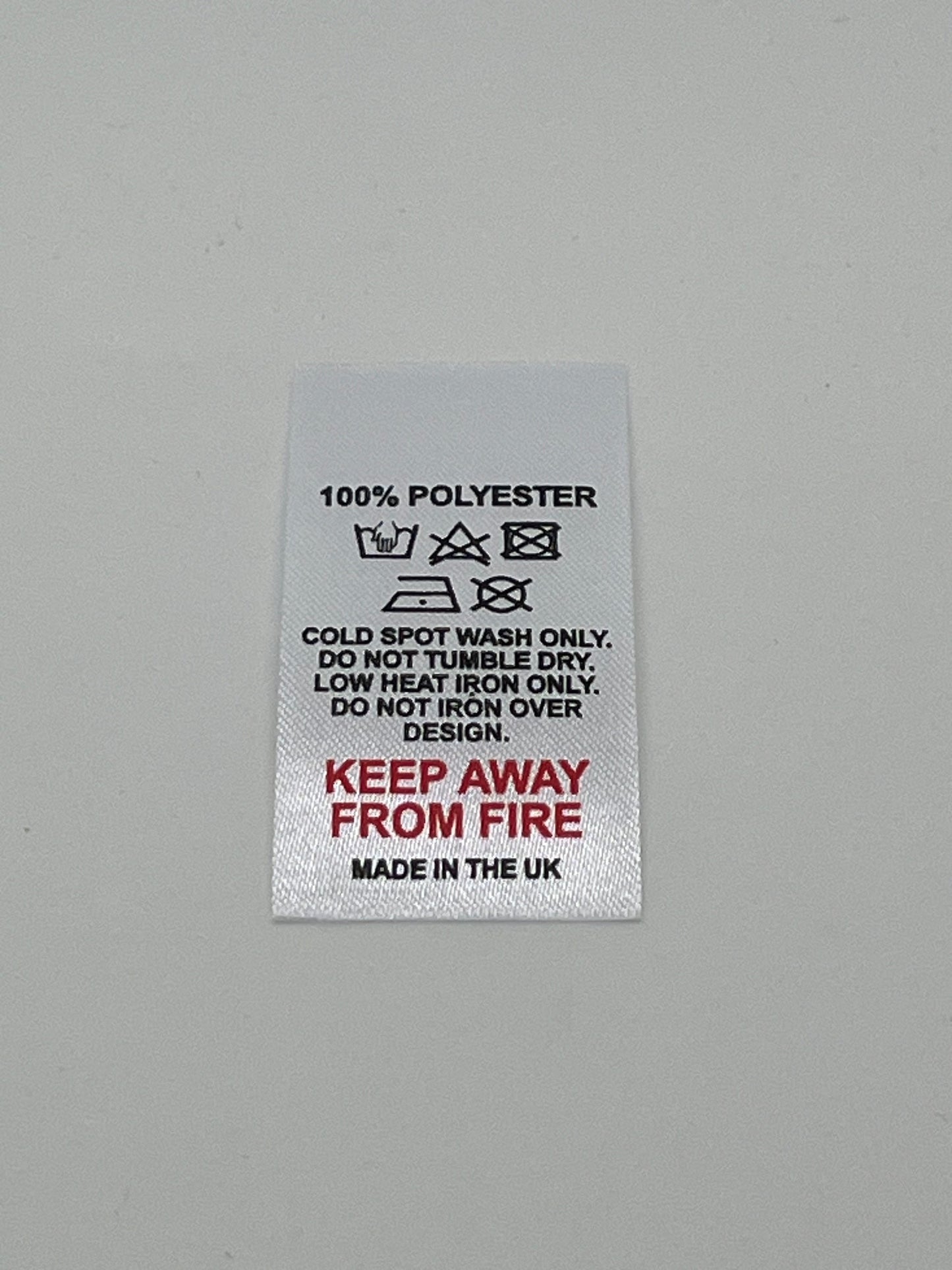 Poly-Satin Wash Care Labels various fibre contents (4)