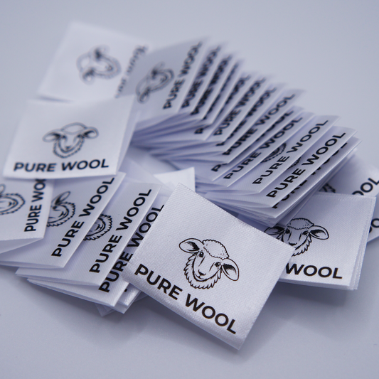 Pure Wool - Printed Label ( REF B25)