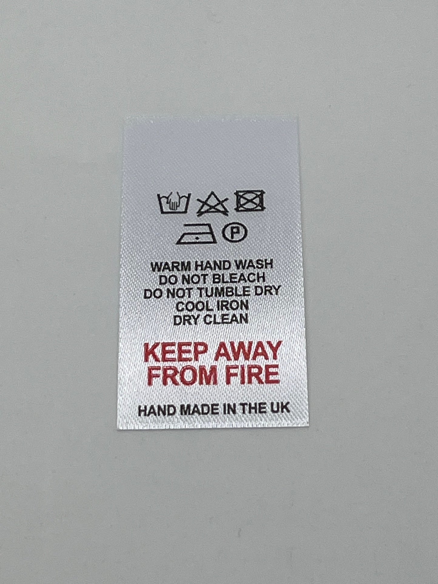 Poly-Satin Wash Care Labels various fibre contents (3)