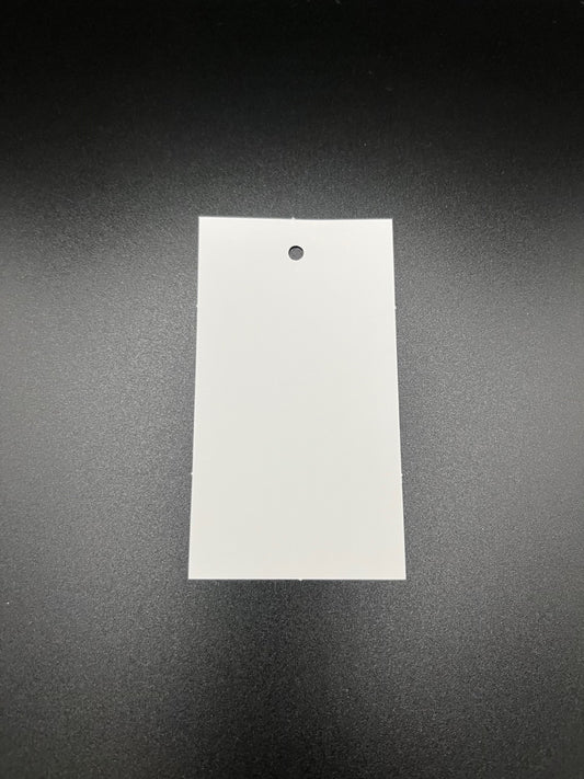 Blank card ticket various size options