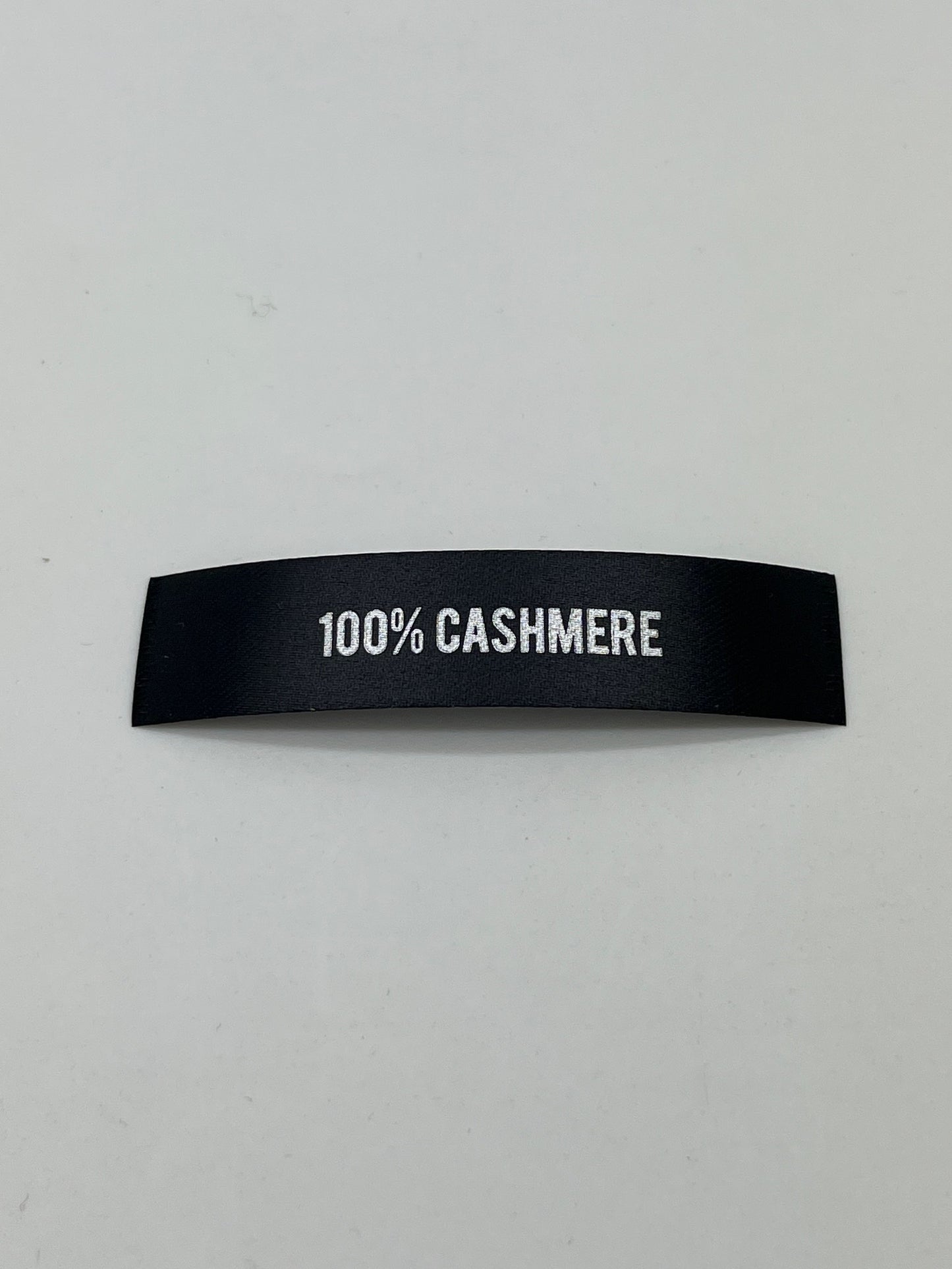 Black Poly-Satin Fibre Content – Garment Label
