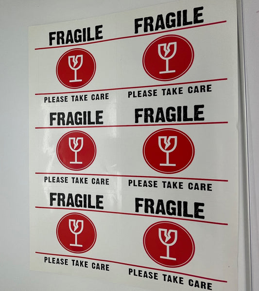 Fragile - Handle With Care Adhesive stickers