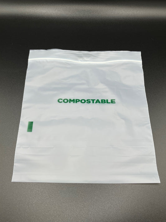 Biodegradable and compostable plastic free bags - resealable