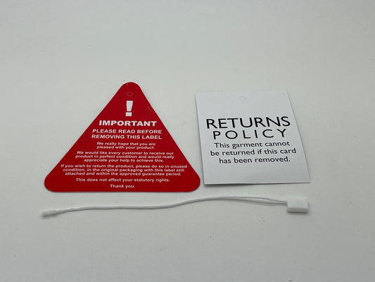 Returns Policy Swing Ticket