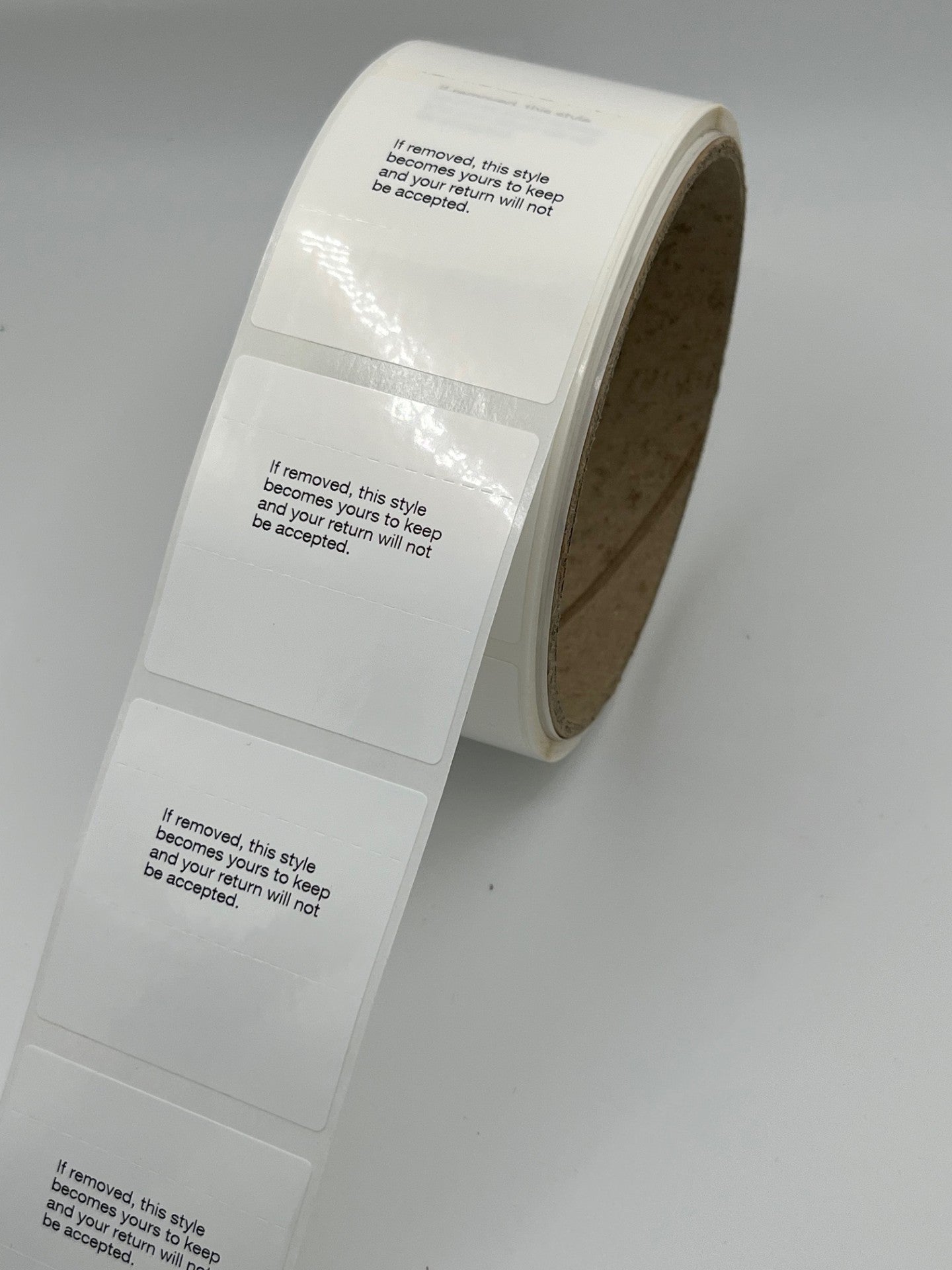 Returns Ribbon adhesive sticker