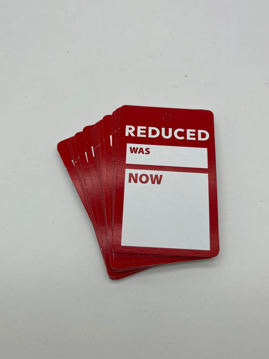 Sale tickets Reduced, Was & Now