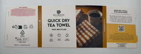 Bespoke card towel wraps non adhesive fully recyclable