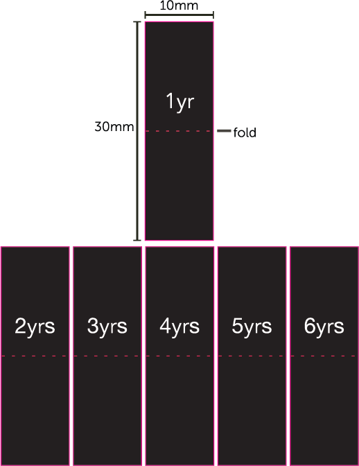 Children’s – Black Size Labels
